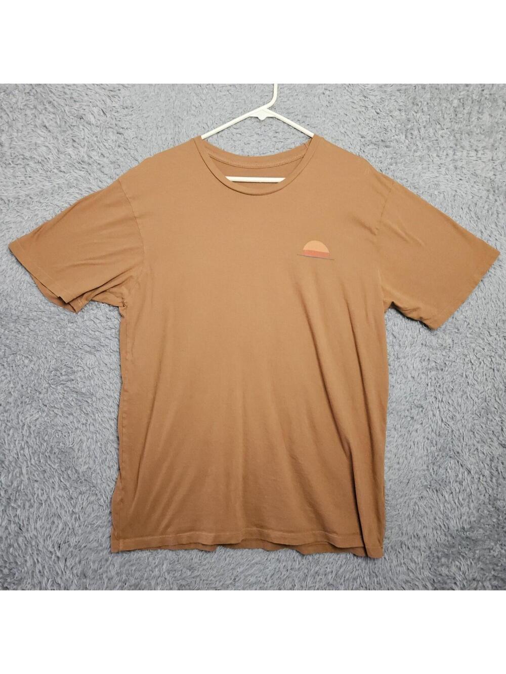 Mollusk California T Shirt Men XL Brown Beach Sun USA